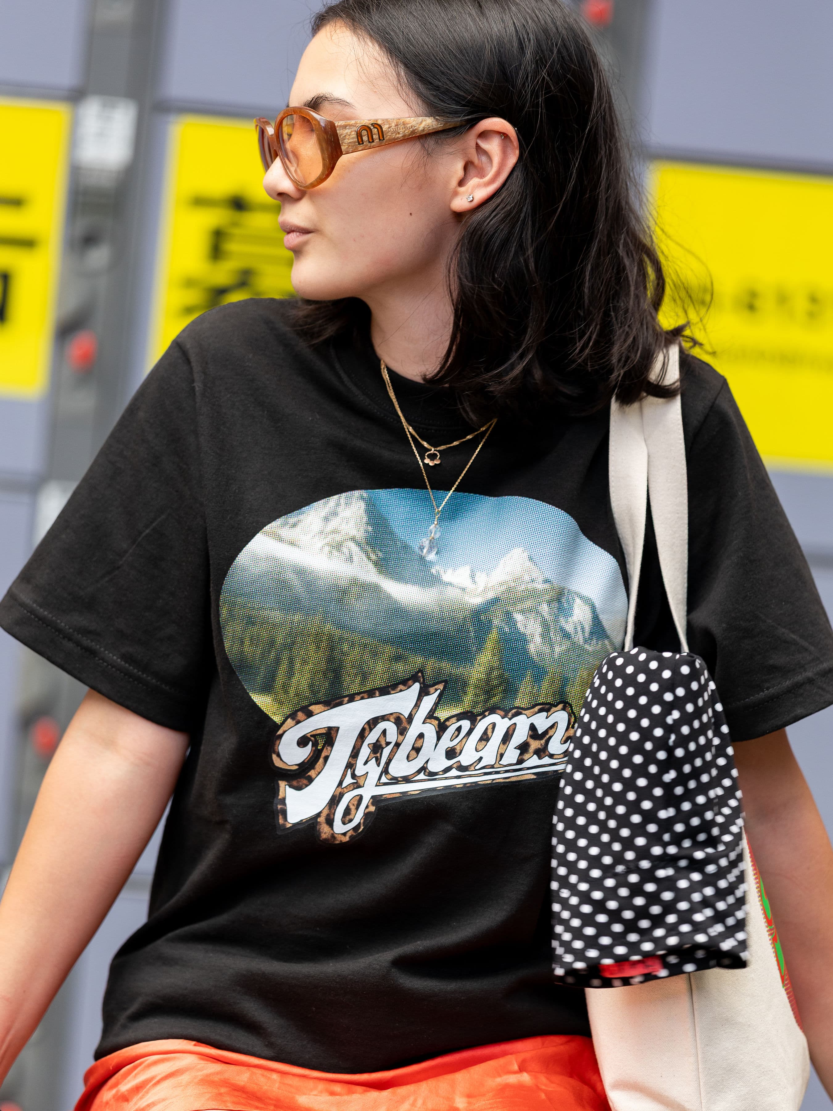 TGBEAM x Leeann Huang Mountain Tee - Black
